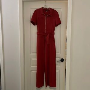 DARK RED JUMPSUIT